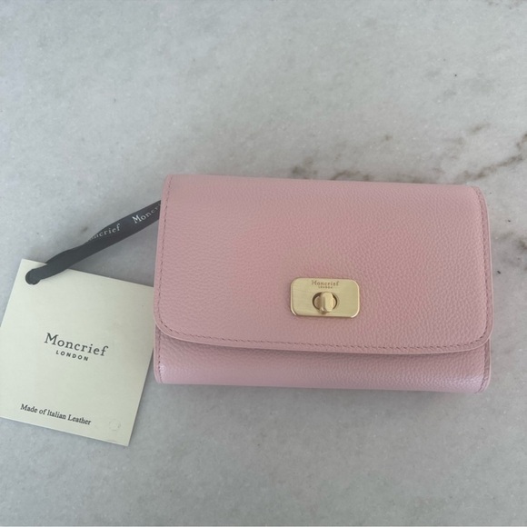 MONCRIEF LONDON BALLET PINK WALLET! LEATHER!!! NWT - Picture 3 of 7